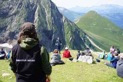 Animation mise en place dans le cadre de l'Espace Naturel Sensible du mont Lachat.