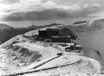 La soufflerie du mont Lachat, construite en 1937 à 2100m d'altitude