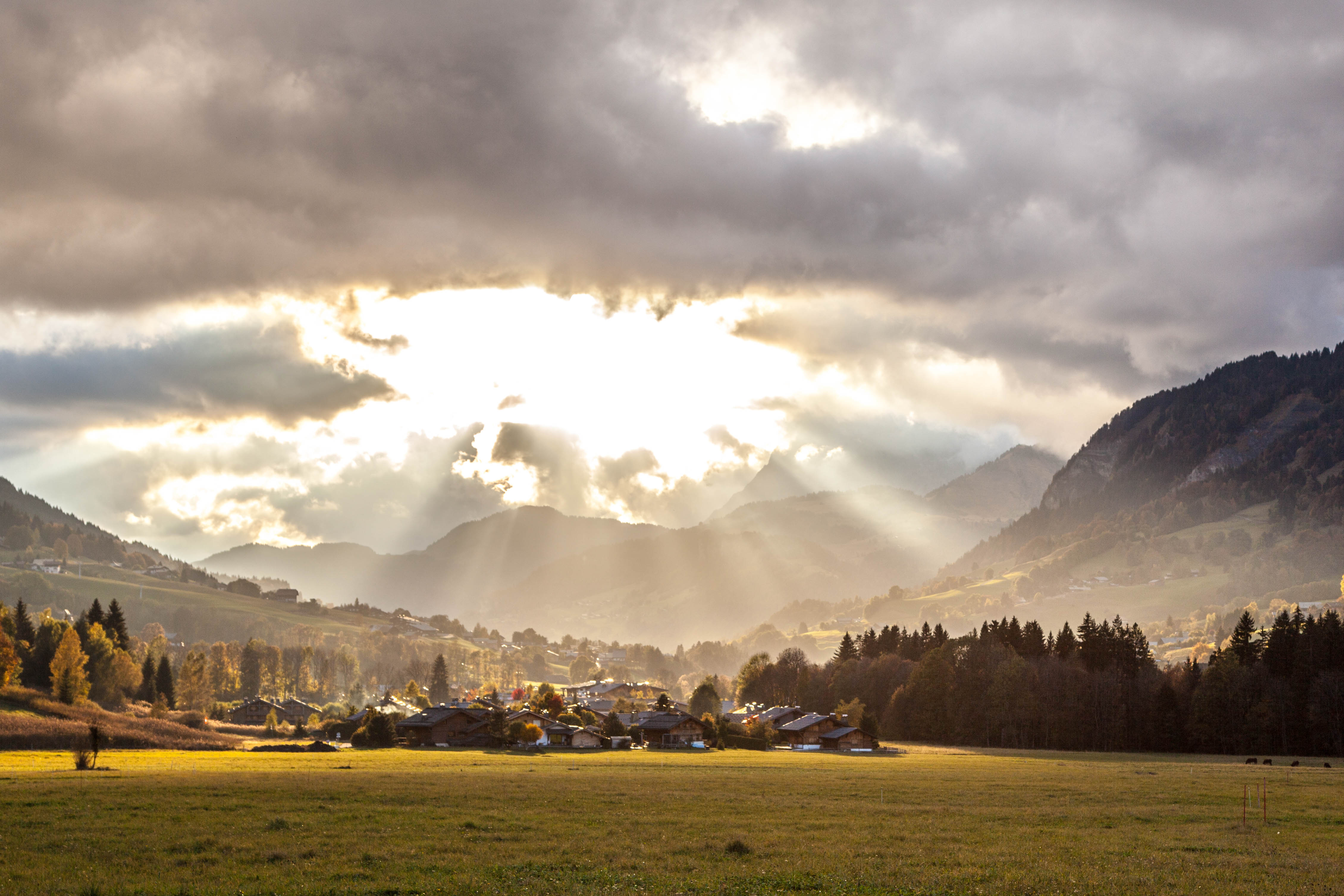 Rayon de soleil sur Megève