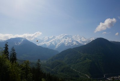 Vue sur le massif du Mont-Blanc