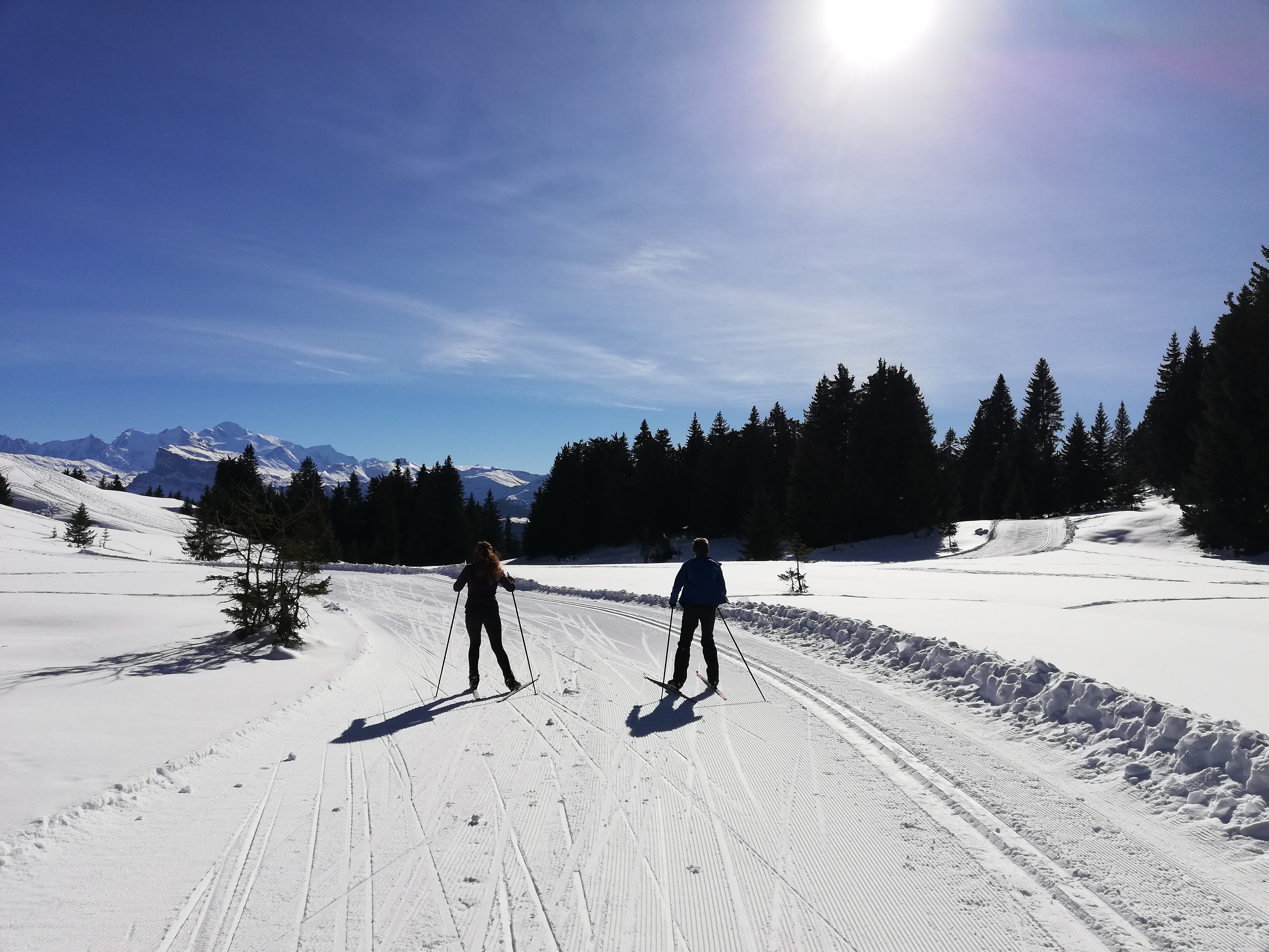 Piste ski de fond Le croz - Mouille aux bois