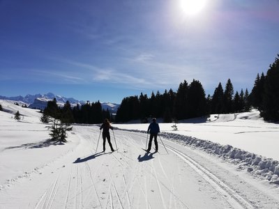 Piste ski de fond Le croz - Mouille aux bois